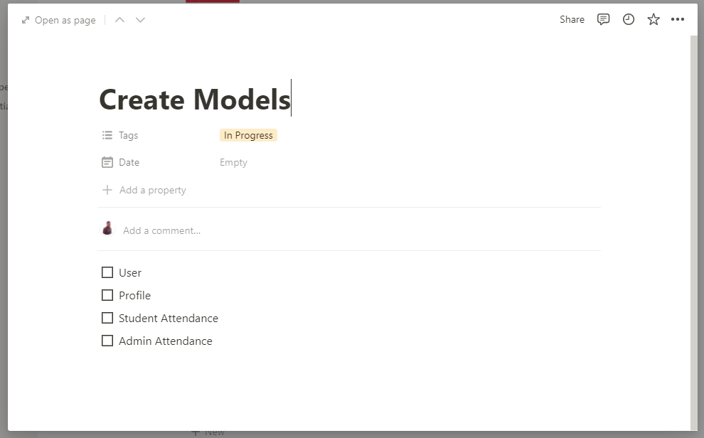 Create Models